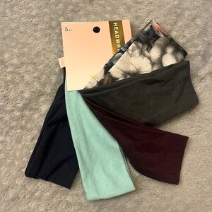 New Scunci Set of 5 Headwraps